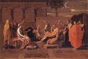 Nicolas Poussin Moses Trampling on the Pharaoh's Crown Spain oil painting artist